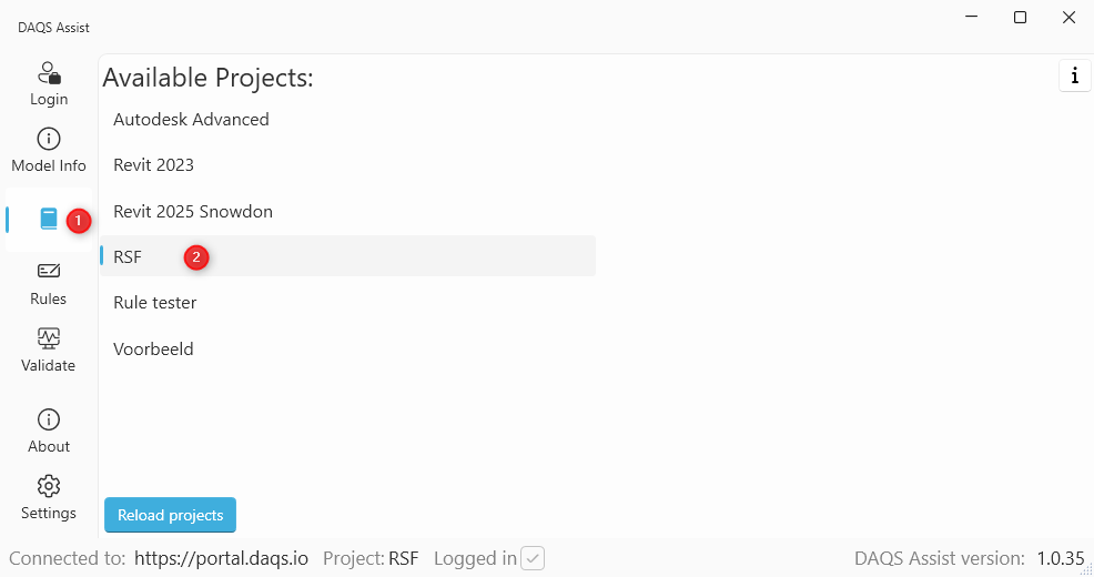 Select your Project
