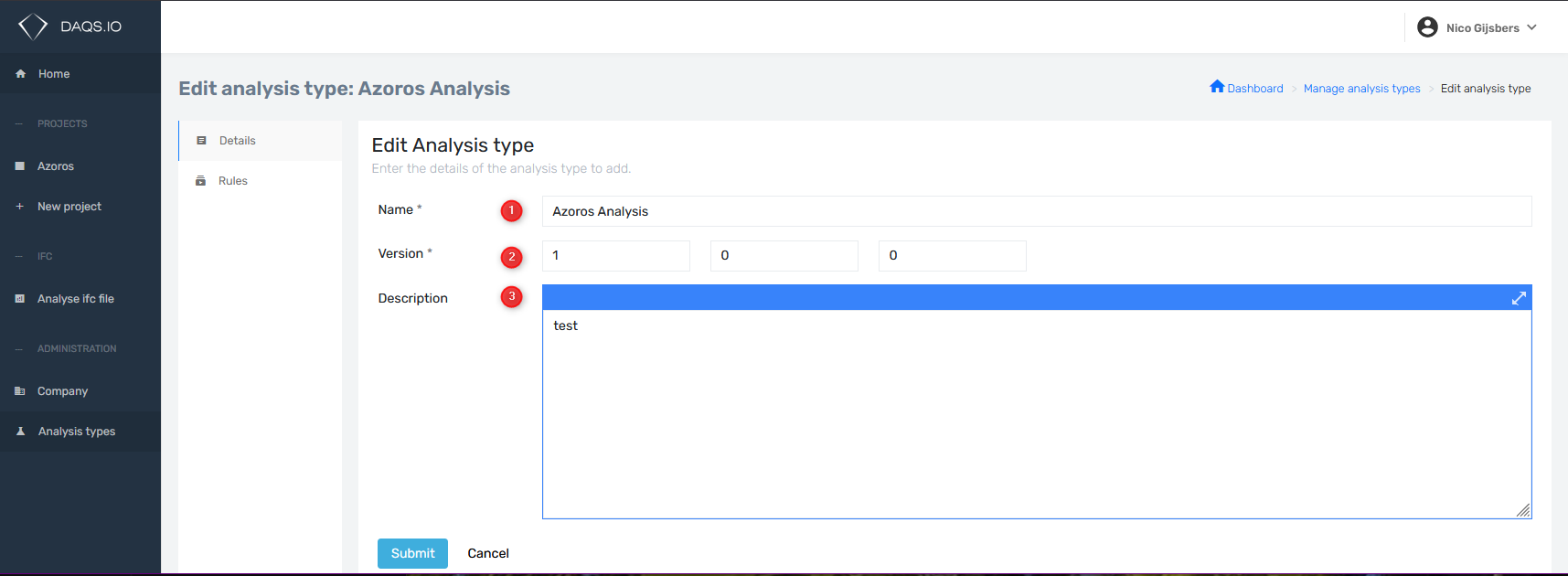 Create Analysis